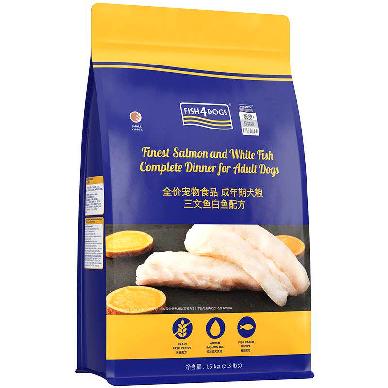 Fish4Dogs三文鱼配方成犬粮12kg