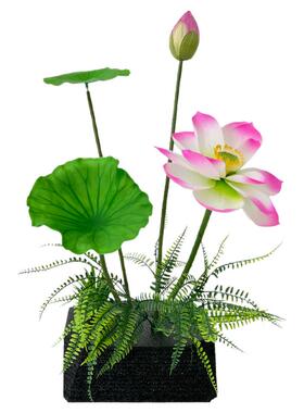 莲花莲蓬荷花仿真花造景布置