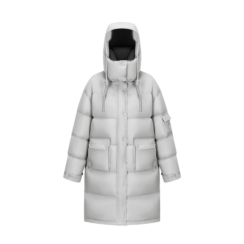 【新品】美力城暖盾空气纱三防泡芙鹅绒服2026冬装加厚长款羽绒服