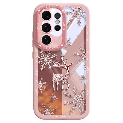 新款透明硅胶壳时尚高档雪花鹿