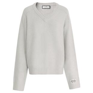 COCOBELLA松弛感保暖舒适毛衣女基础款长袖V领针织衫MZ3213-3