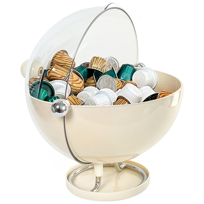 胶囊咖啡收纳盒大容量吧台茶水间桌面零食糖果罐咖啡液茶包摆放盘