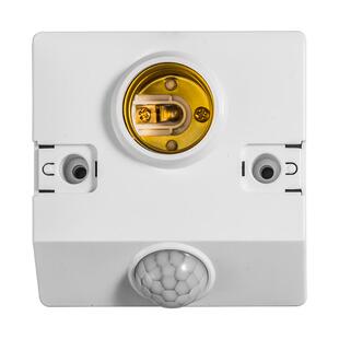 楼梯楼道E27螺口人体感应开关感应灯座明装自动led灯泡人体感应灯