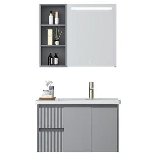 箭牌浴室柜卫生间洗脸盆多层实木2025新款简约陶瓷一体盆洗漱台