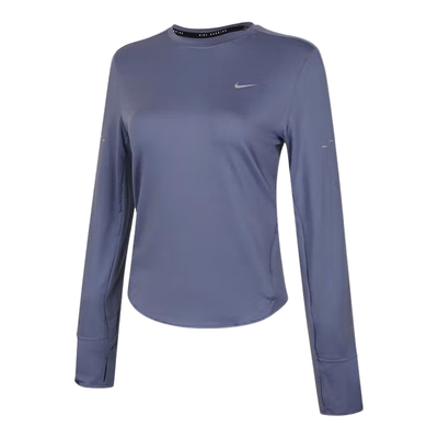 Nike耐克SWIFT DRI-FIT女子遮阳速干跑步上衣冬新款HQ0504-499