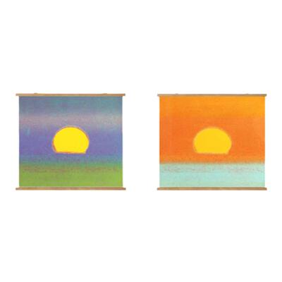 安迪沃霍尔sunset日落装饰画挂画