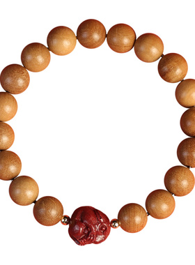 桃木手串女款十二生肖朱砂手链男