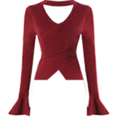 DPLAY气质通勤半高领修身针织衫