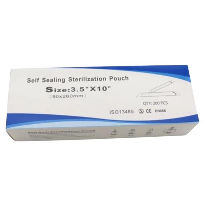 口腔牙科自封灭菌袋高温高压消毒袋封口打包装袋中文自粘手机密封