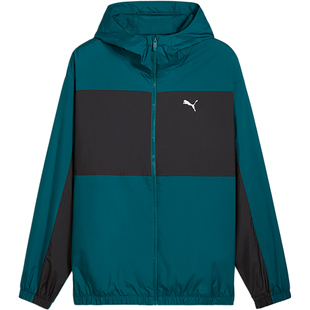 Puma/彪马正品Mesh Lined Windbreaker男士运动休百搭闲连帽外套