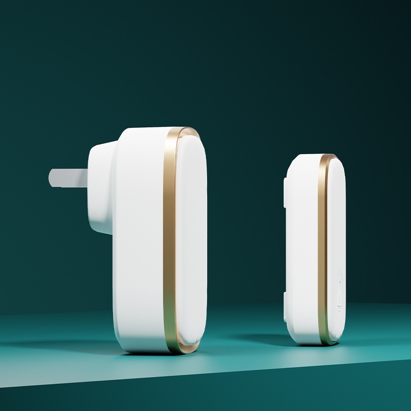 博颖C836无线家用门铃铃声呼叫器按键一拖二可门铃不同数码交流设