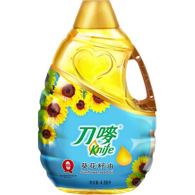 刀唛葵花籽油4.68l桶装家用