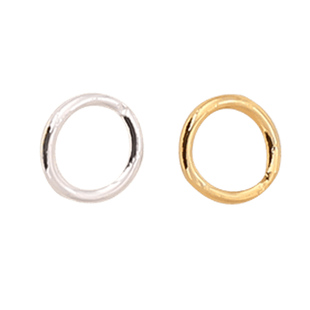 s925纯银闭口圈配件包18k金圆形o圈连接环diy手链项链收尾圆环扣