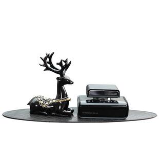 车载香水座汽车内装饰摆件用品一路平安鹿车上男士用香薰持久淡香