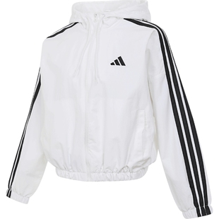 adidas阿迪达斯女子W 3S WV WB运动健身夹克外套JZ2161