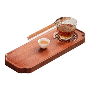 新中式花梨木茶盘2025新款家用壶承干泡台高端实木小型一人茶托盘