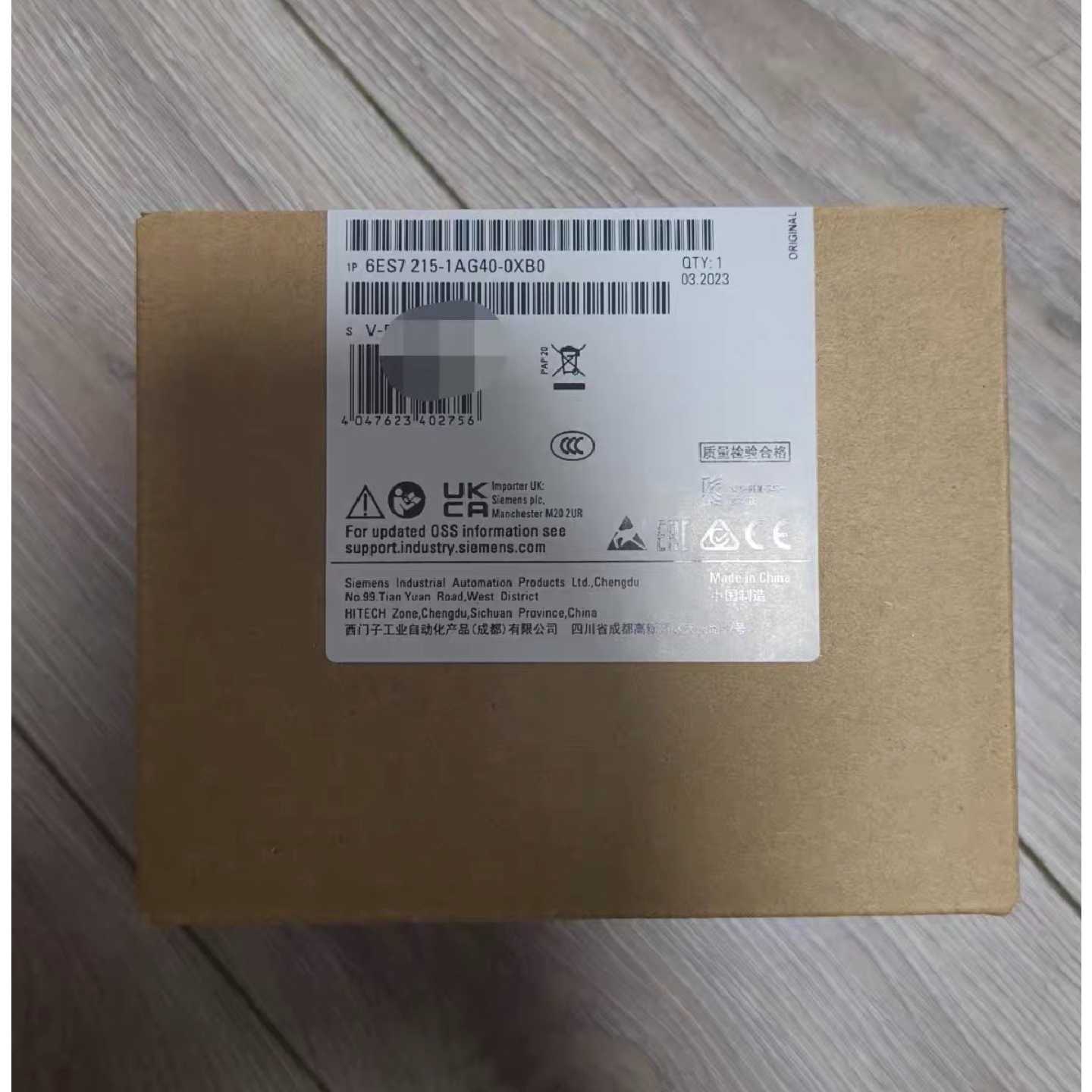 6ES72151AG400XB0西门子原装正品