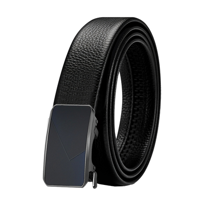 Cain Kenna男士内穿式头层牛皮自动扣皮带商务通勤真皮裤腰带礼盒