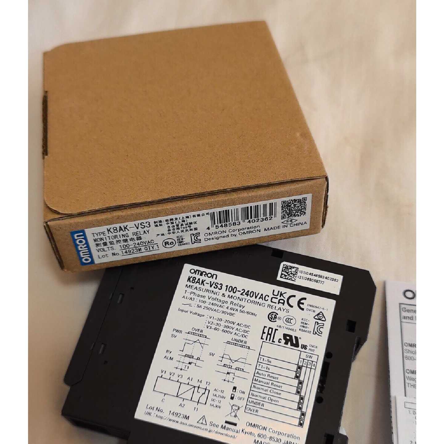 【议价-可维修】欧姆龙 继电器 K8AK-VS3 100-240 全新/二手均有