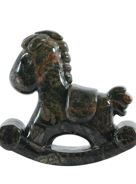 大理石马年摇摇马高档样板间软装