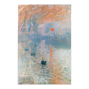 莫奈装饰画油画玄关挂画日出印象走廊过道壁画世界名画客厅落地画