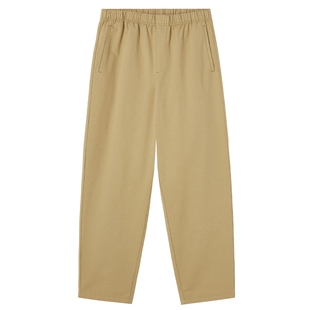 热风男士休闲裤2025年秋季新款卡其色休闲直筒裤商务锥型长裤子