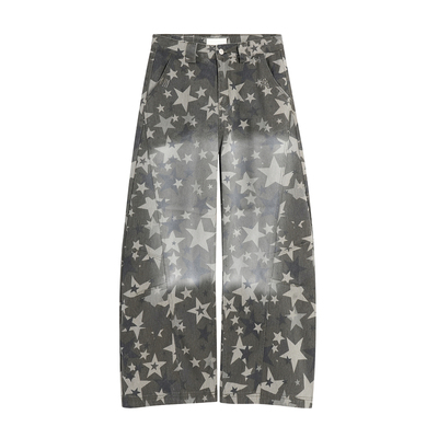 【百万博主推荐】美式星星休闲裤