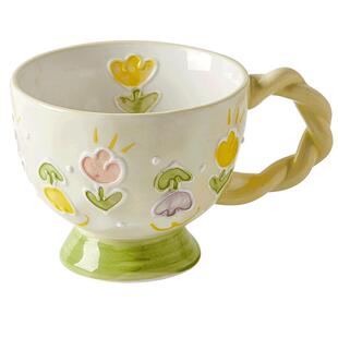 陶瓷早餐杯牛奶燕麦杯高颜值马克杯可微波炉加热咖啡杯子女生水杯