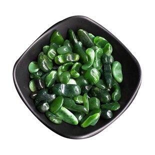 天然帝王绿碧玉碎石正阳和田玉碧玉原石阿拉善戈壁七宝石曼扎装藏