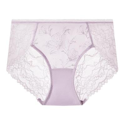曼妮芬中低腰三角裤性感蕾丝内裤