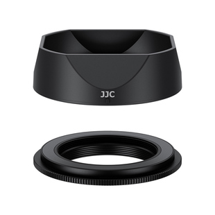 JJC 适用富士xe5套机金属遮光罩XF 27mm遮光罩XF 27mm F2.8/XF 23mm f2.8 R WR镜头遮光罩盖XE4 XH2S复古配件