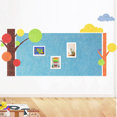 幼儿园文化墙环创大树毛毡板毛毡墙贴展示板宣传栏公告栏背景墙i.