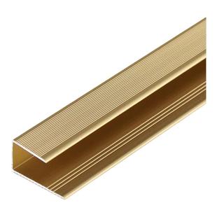 铝合金C型收边条复合实木地板压条包边条U型楼梯收口条板材封边条