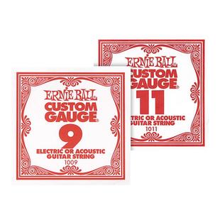 Ernie ball吉他单弦民谣电吉他弦1弦EB琴弦2221正品美产行货琴弦