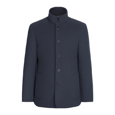 立领羊毛呢大衣男外套可脱卸内胆