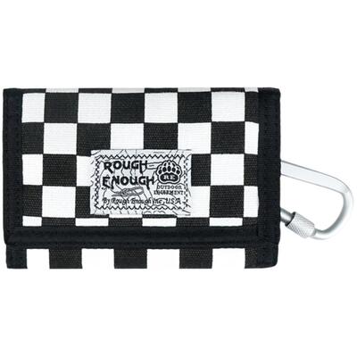 RGH男士棋盘格帆布折叠钱包卡包