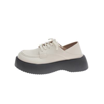 厚底小皮鞋松糕英伦风