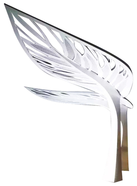 不锈钢铁艺镂空发光夜景雕塑