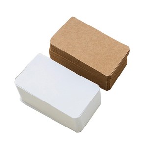 商品标签纸卡片 空白单独纯色标价标识牌 蛋糕烘焙常用款100张/份