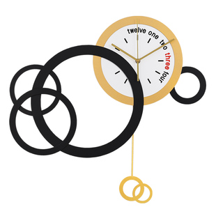 钟表挂钟客厅餐厅家里创意时尚极简挂墙时钟现代简约轻奢艺术装饰