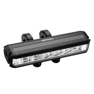 塔斯队长自行车灯夜骑强光手电筒USB充电前灯防雨山地车骑行装备