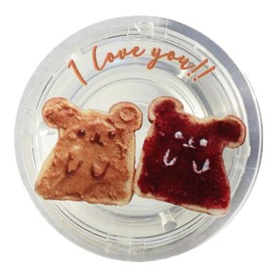 小众手机壳气囊支架透明韩国原创伸缩气垫卡通小熊扣环少女心防摔