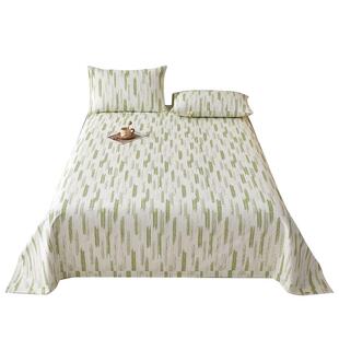 洁丽雅夏季纯棉老粗布床单单件100全棉麻亚麻凉席被单三件套单人