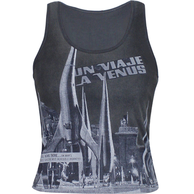 复古浪潮印花包副乳背心