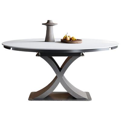 伸缩折叠电磁炉多功能方变圆餐桌