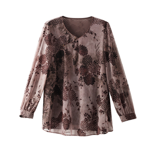 美丽客栈2025新款春装高端大码女装新中式胖mm显瘦斜襟衬衫春上衣