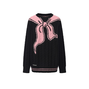 【春节不打烊】WEANCHEAM/未未姆 2025冬季miu系蝴蝶结针织毛衣