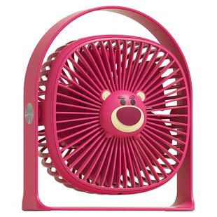 迪士尼联名超静音桌面小风扇办公室桌上学生宿舍床头小型台式usb可充电插电款超长续航强力电风扇儿童空调扇