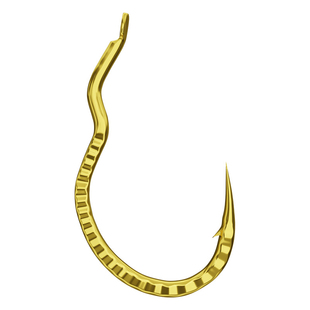 小仙郎新型短柄麟纹自动翻转钩正品绑好子线双钩成品反转歪嘴鱼钩