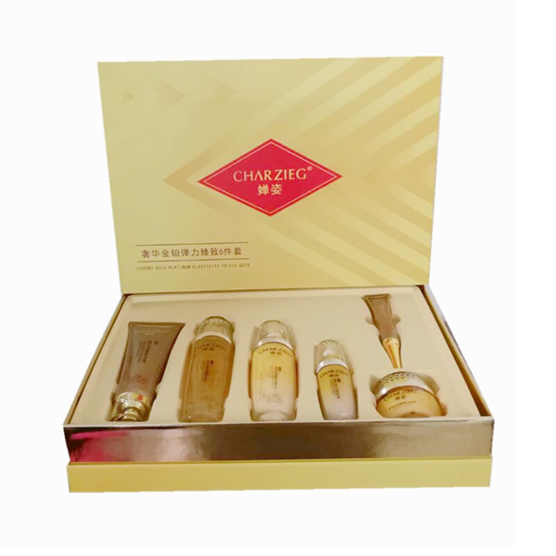 十六年诚信老店 婵姿奢华金铂套盒装自由组合装 化妆品正品百分百